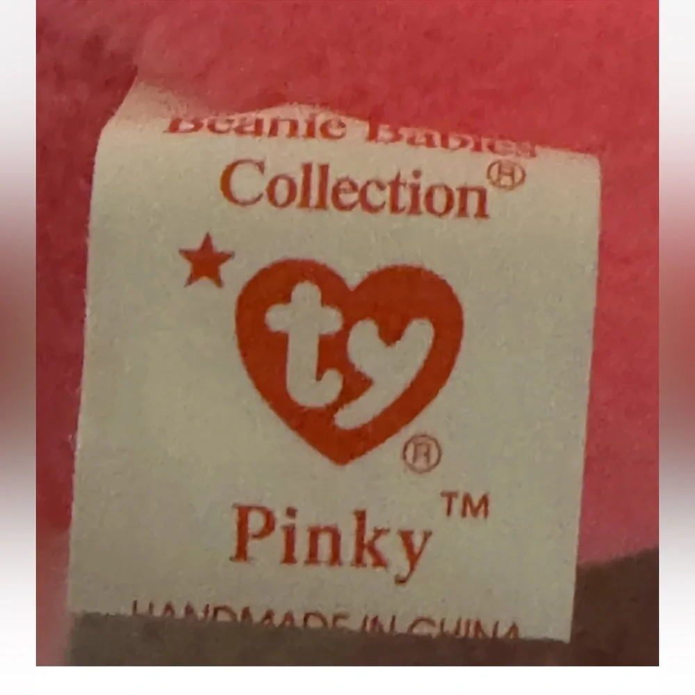 EXTREMELY RARE retired Pinky Beanie Baby 1995